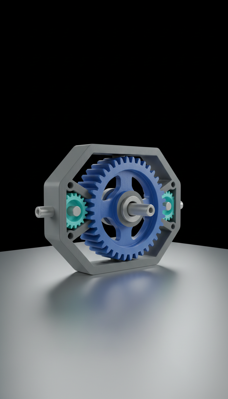 Mechanical Prototype Gear Assembly in ABS Composite